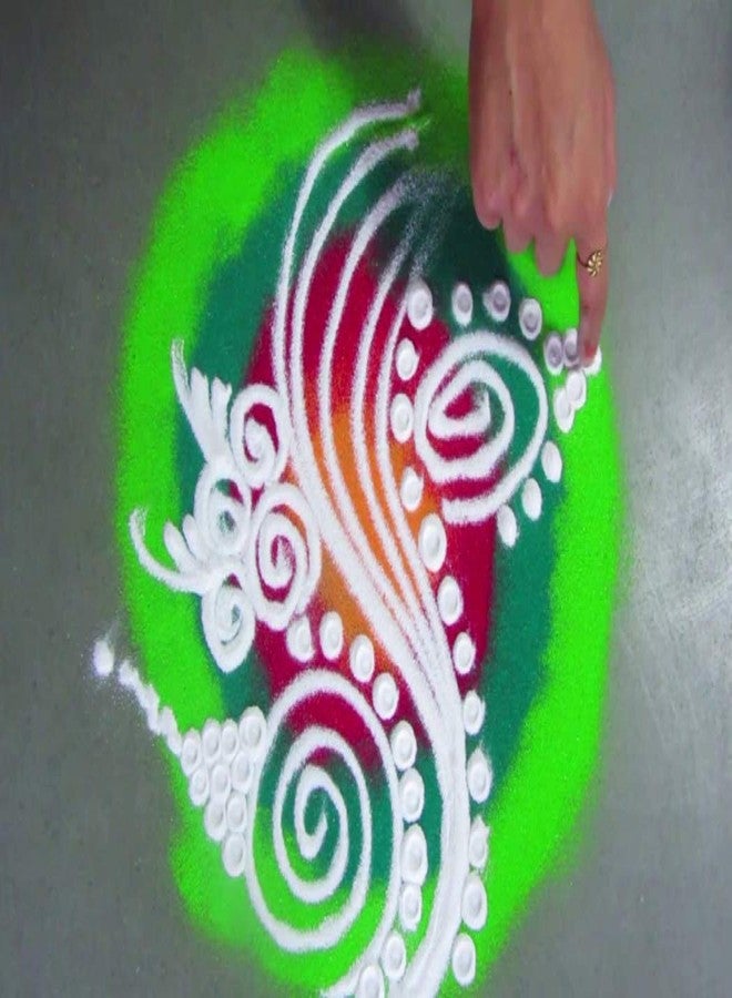 SAURAN Rangoli Colour for Creativity, Diwali Floor Decoration (Multicolour Pack of 10) - Image 3